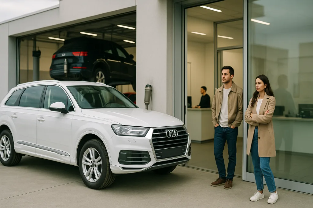 Калибровка пневмоподвески Audi Q7: когда нужна