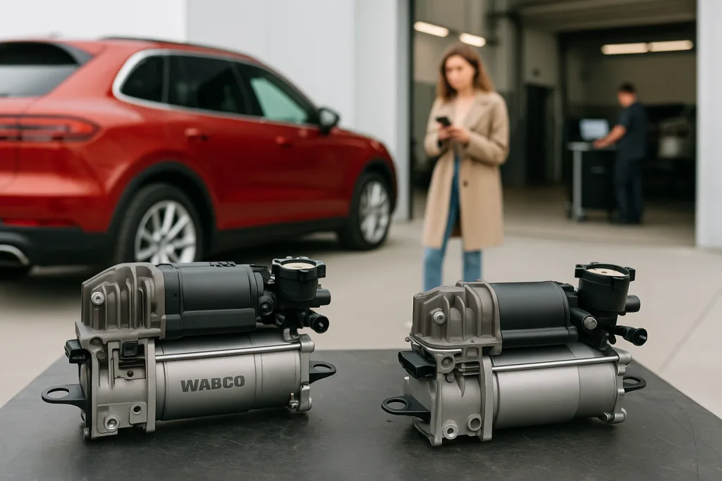 Сравнение WABCO компрессора пневмоподвески: оригинал и аналоги
